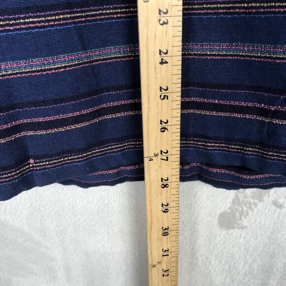 VTG CABELA'S Jacket Women's 2XL XXL Blue Stripe Woven Zip Pockets Lined Cotton - Picture 11 of 15